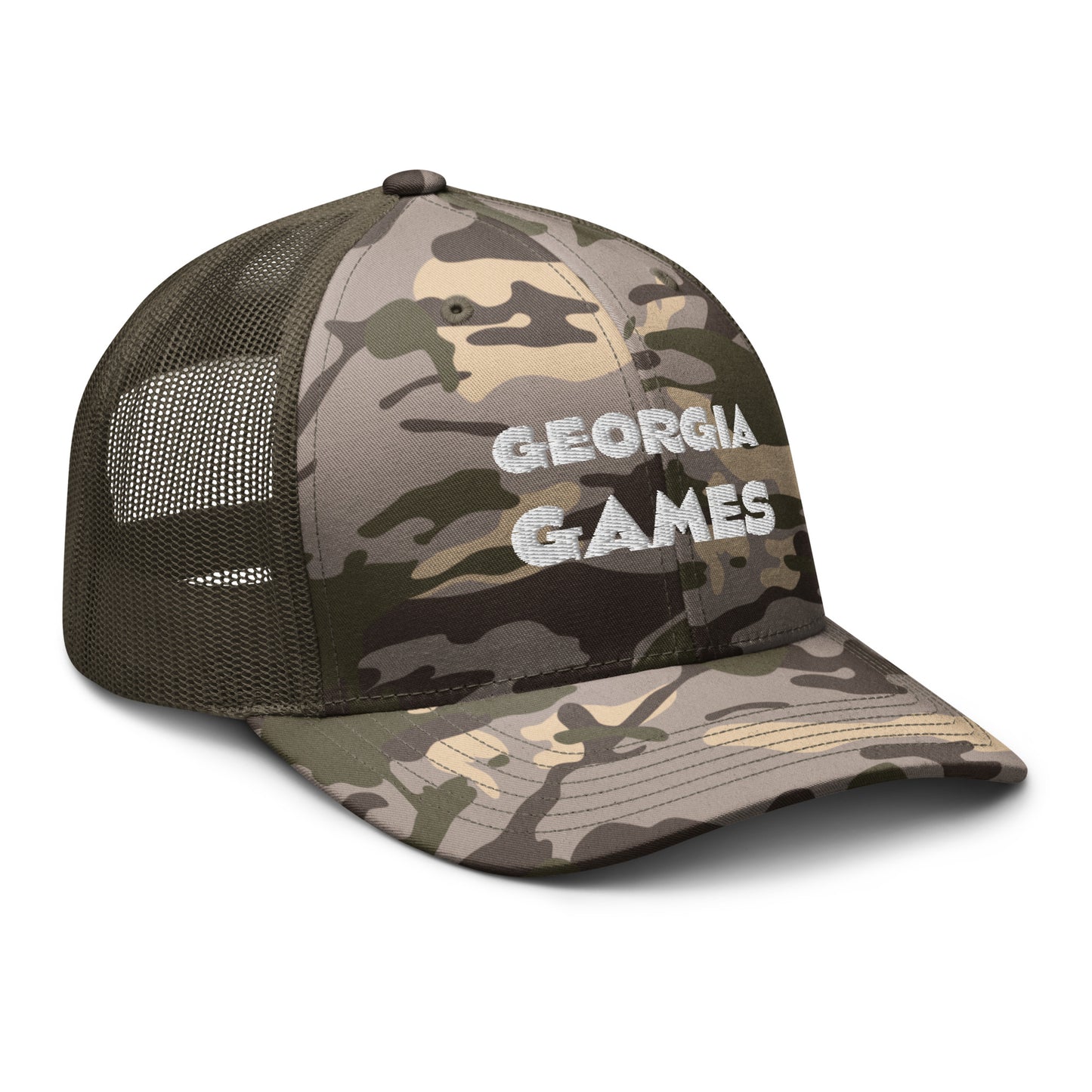 Camouflage trucker hat