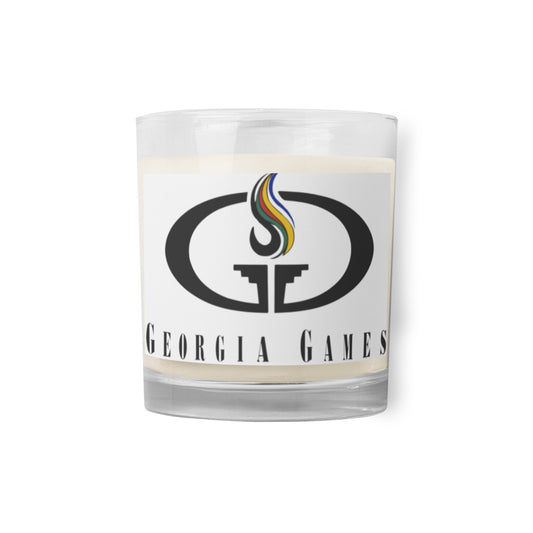 Glass jar soy wax candle