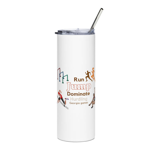 Run, Jump, Dominate Stainless steel tumbler