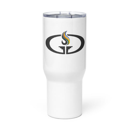 Travel mug with a handle