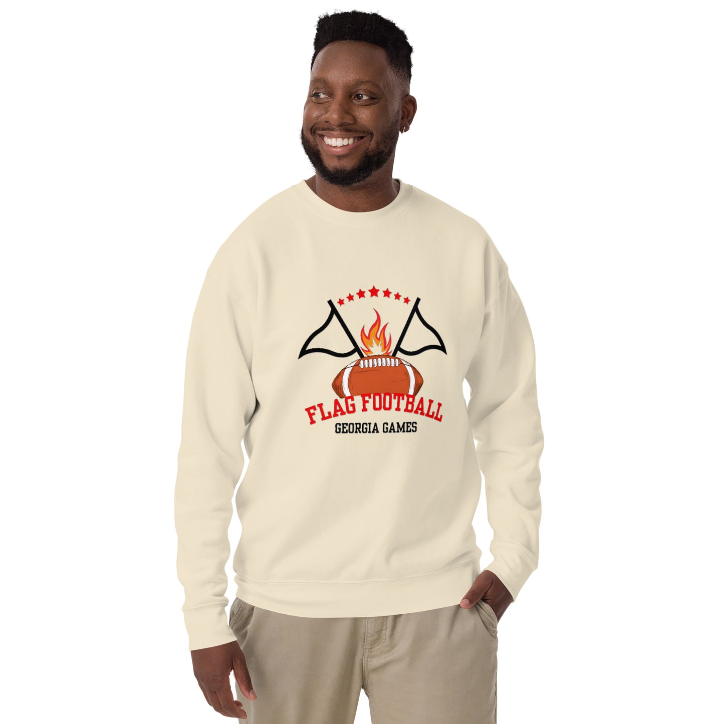 Flag Football Unisex Premium Sweatshirt