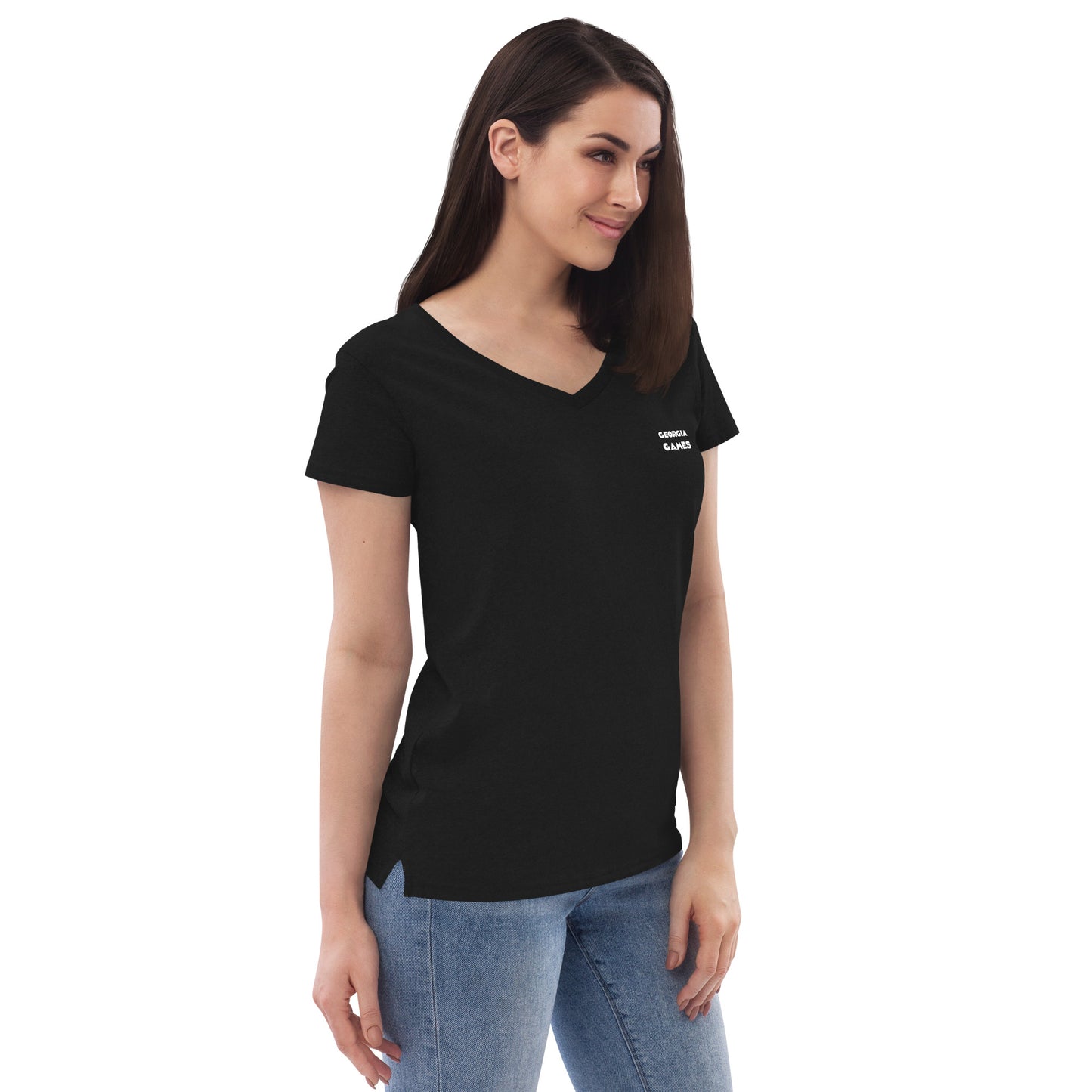 Women’s recycled v-neck t-shirt