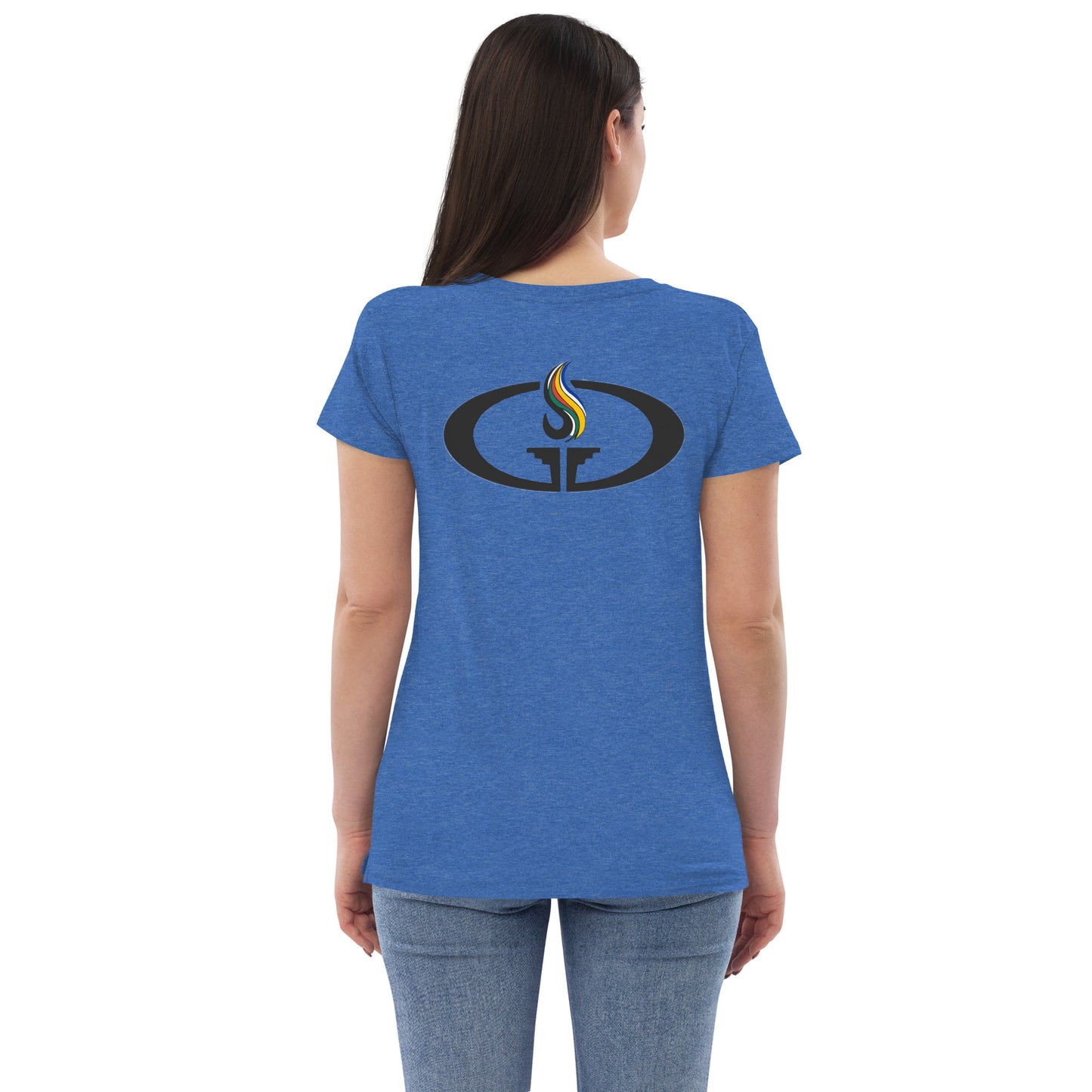 Women’s recycled v-neck t-shirt