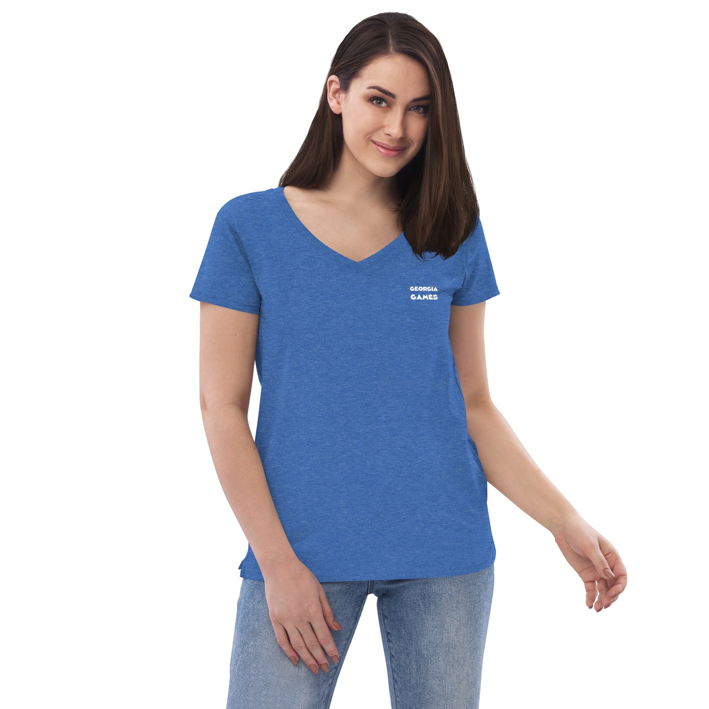 Women’s recycled v-neck t-shirt