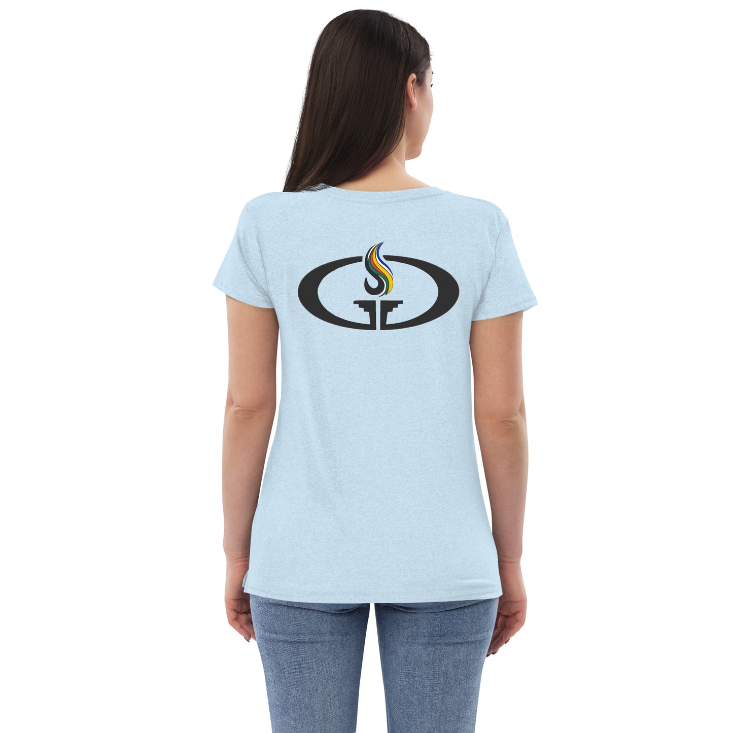 Women’s recycled v-neck t-shirt