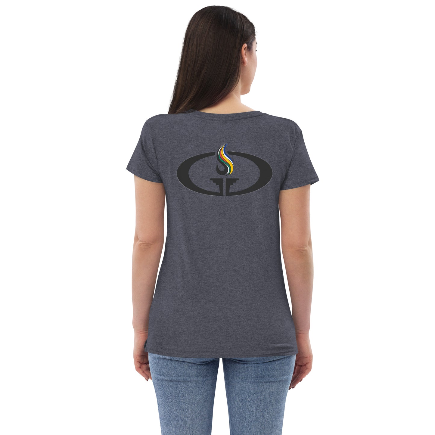 Women’s recycled v-neck t-shirt