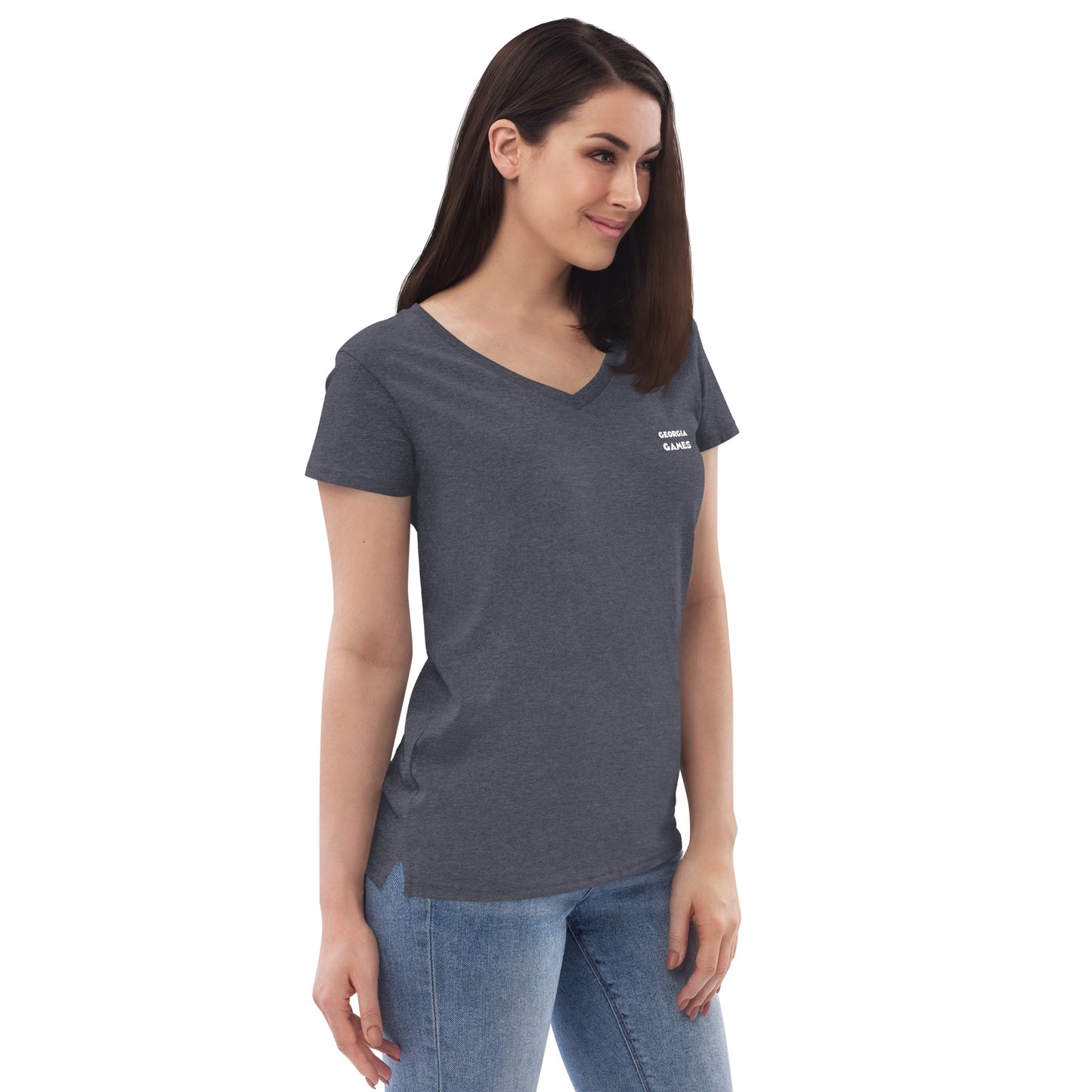 Women’s recycled v-neck t-shirt
